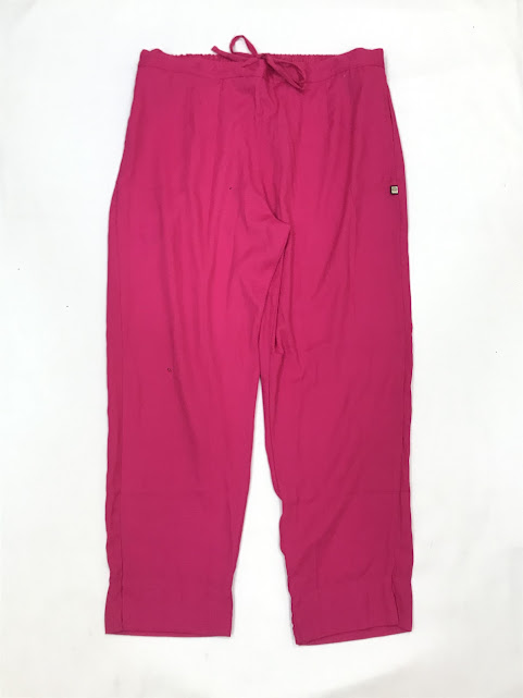 Charming Pink Colored Cotton Palazzo Pant For Women