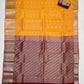 Light Orange Color Pure Kanchi Silk With Gold Zari Work Saree In East Valley