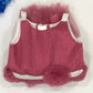 Wine Red Colored Kids Party Wear Net Frock Near Me