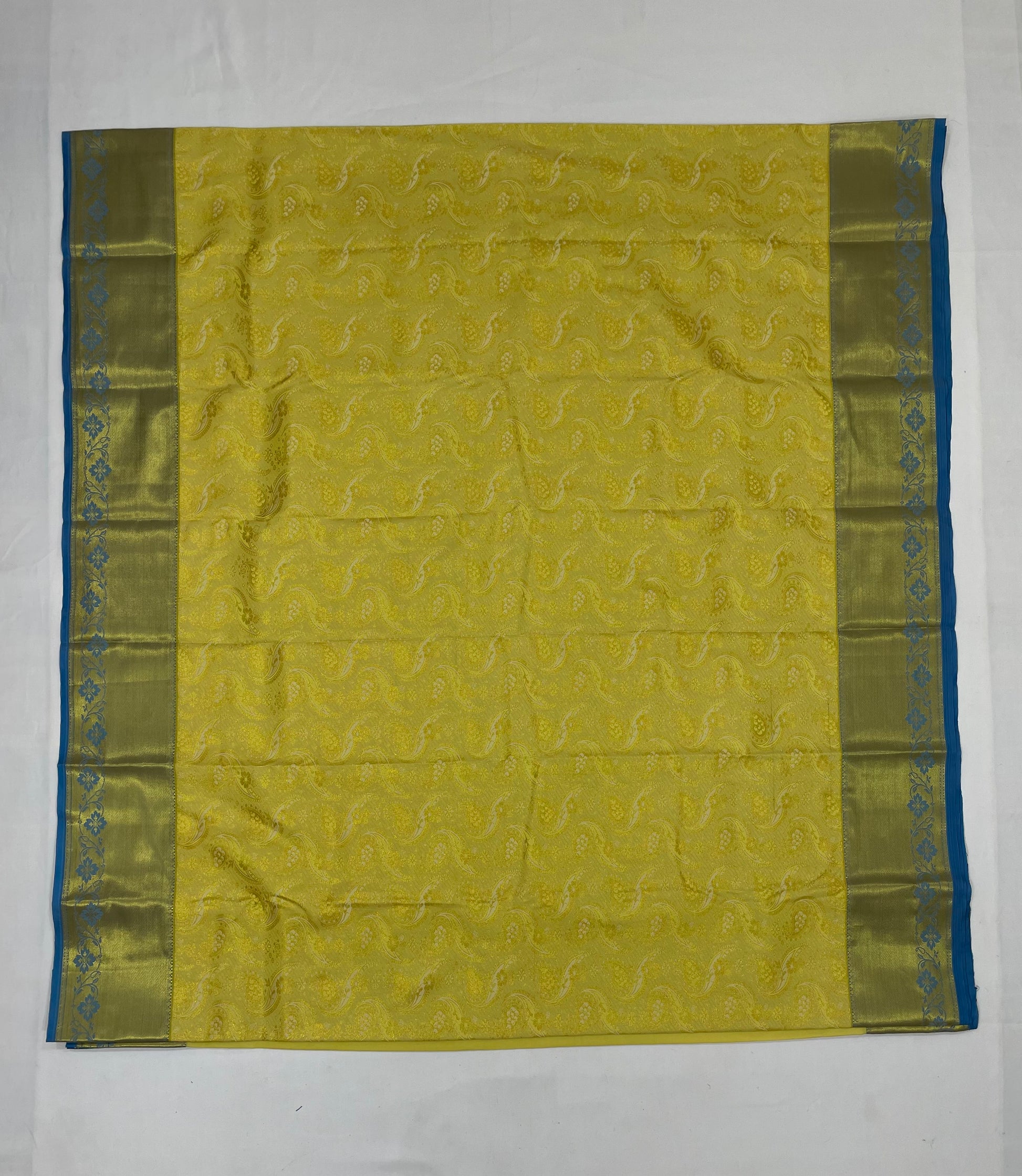 Charming Yellow Color Pure Kanchi Silk Saree In Chandler