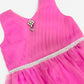 Pink Color Kids Party Wear Net Frock In Peoria