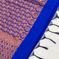 Blue Color Pure Kanchi Silk With Gold Zari Work Saree In Chandler