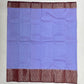 Lavender Color Pure Kanchi Silk With Silver Zari Work Saree In Mesa
