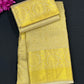 Elegant Gold Color Kanchi Silk Saree With Gold Zari Work Saree For Women - SILKMARK CERTIFIED