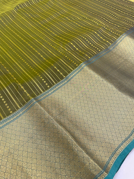 Gold Zari Work Saree In Suncity