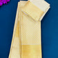 Charming Golden  Color Pure Silk Saree For Women