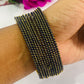 Dark Blue Color Bollywood Style Fancy Thin Gold  Bangles Near Me