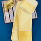 Charming Golden  Color Pure Silk Saree For Women Near Me
