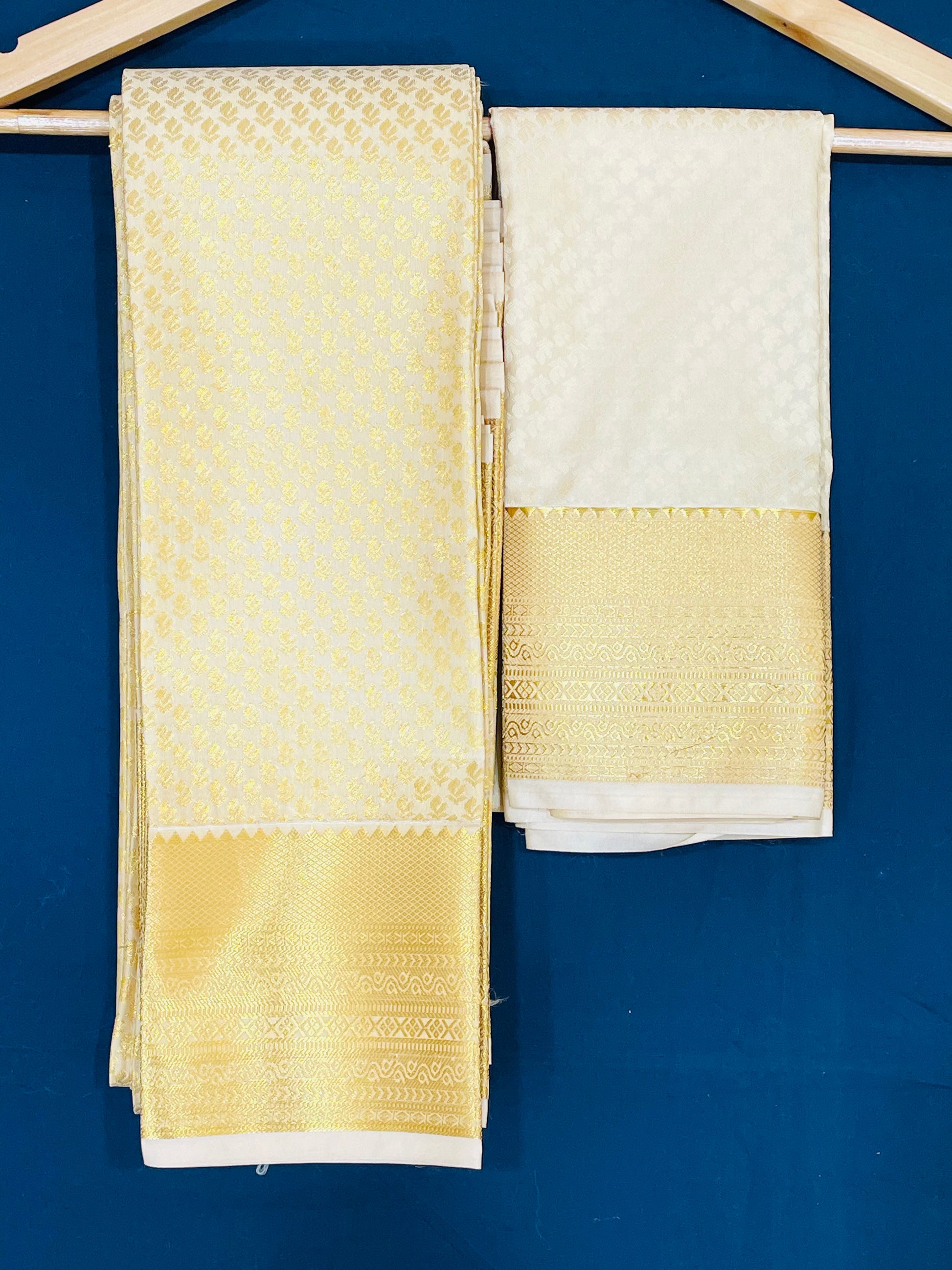 Golden Color Pure Silk Saree For Women In USA