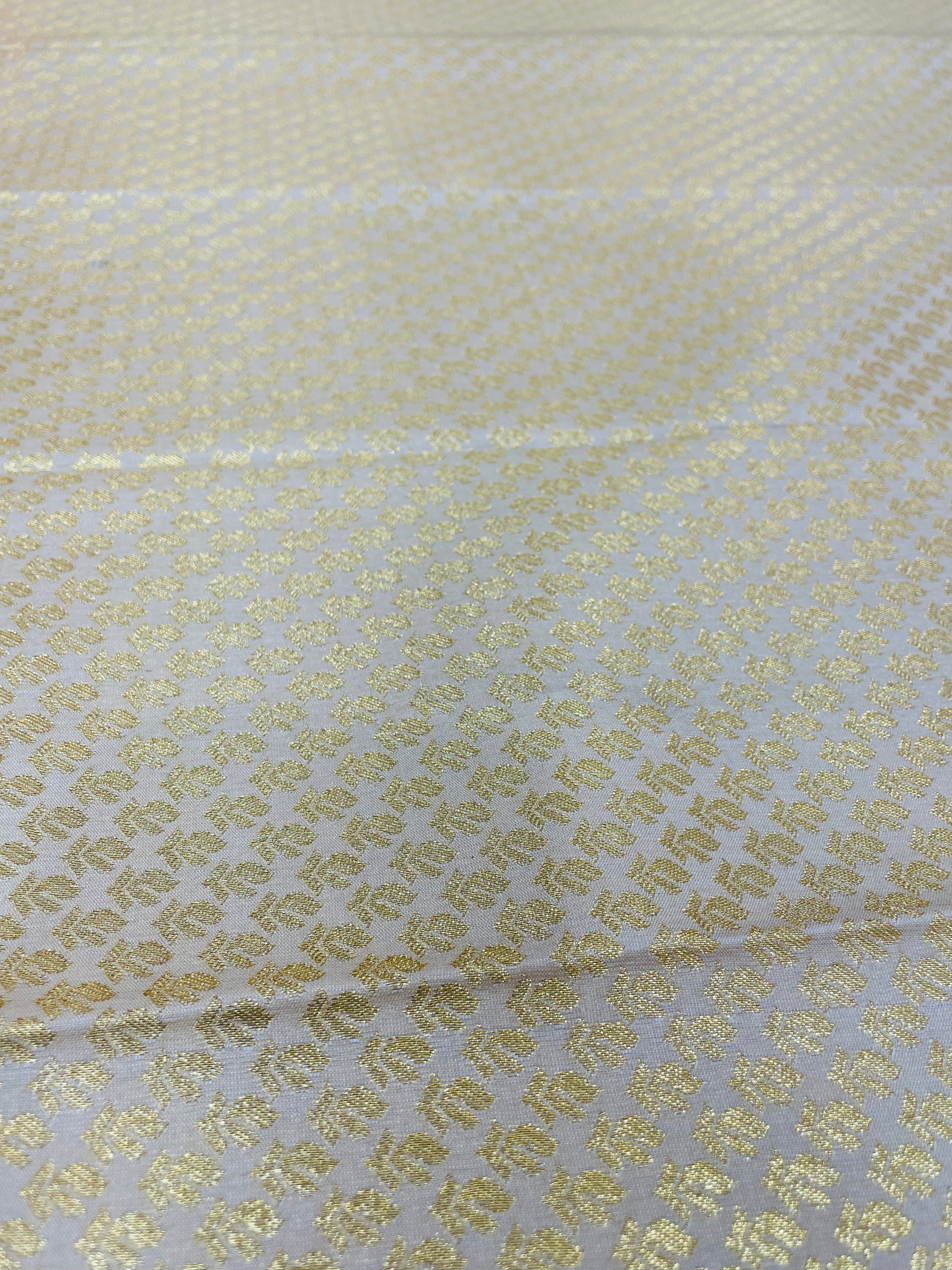 Charming Golden  Color Pure Silk Saree For Women In Prescott