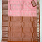 Pink Color Pure Kanchi Silk With Silver Zari Work Saree For Women In Arizona