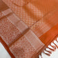 Pure Kanchi Silk With Silver Zari Work Saree In Phoenix