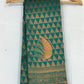 Alluring Teal Green Colored Art Silk With Contrast Border In USA