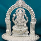 925 Antique Silver Ganesa Statue With Arch - 2.5 Inches