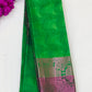 Alluring Green Colored Art Silk With Contrast Border Royal Look Saree For Women