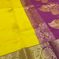 Pretty Yellow Color Pure Kanchi Saree For Women In Yuma