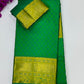 Attractive Green Color Pure Kanchi Silk Saree For Women - SILKMARK CERTIFIED