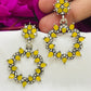 Yellow Colored Oxidized Earrings In Tempe