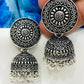 Fabulous Silver Color Oxidized Jhumka Earrings For Women Near Me