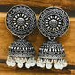 Silver Color Oxidized Jhumka Earrings For Women In USA