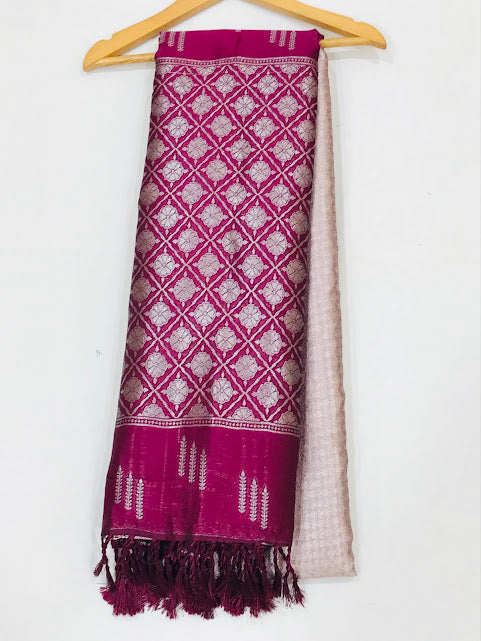 Art Silk With Contrast Border Saree In USA