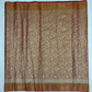 Copper Color Pure Kanchi Silk With Gold Zari Work Saree In Yuma