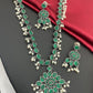 German Silver Plated Oxidized Long Chain With Earrings in USA