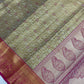 Gold Color Pure Kanchi Silk With Gold Zari Work Saree  In Mesa