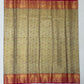 Gold Color Pure Kanchi Silk With Gold Zari Work Saree For Women In Suncity