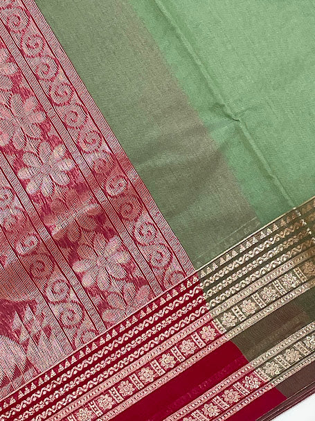 Cotton Saree With Zari Work In Mesa