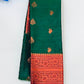 Attractive Green Colored Art Silk With Contrast Border Royal Look Saree For Women