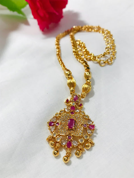 Premium Quality Multicolor Gold Plated Necklace