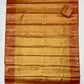Red Color Pure Kanchi Silk With Gold Zari Work Saree In Chandler