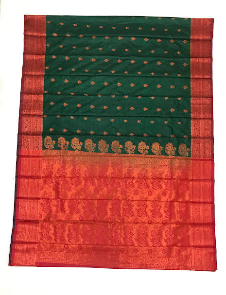 Attractive Green Colored Art Silk Saree For Women In Tucson
