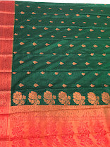 Attractive Green Art Silk Saree For Women In Yuma