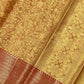 Red Color Kanchi Silk With Gold Zari Work Saree In Yuma