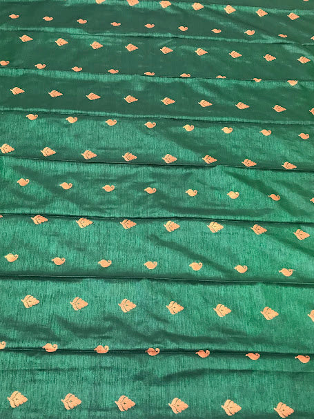 Green Colored Art Silk For Women In Sedona