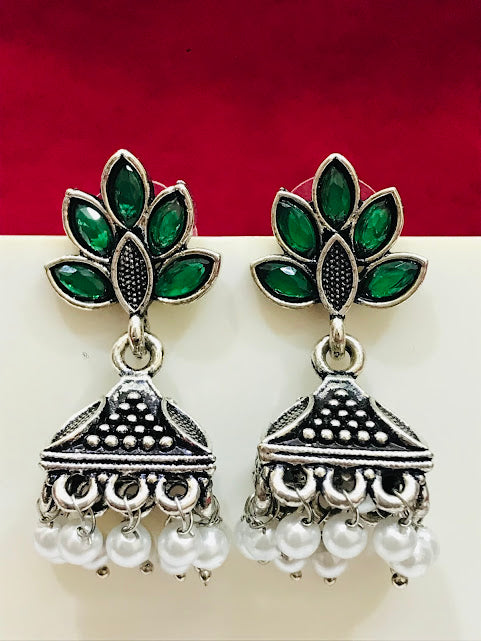 Gorgeous Green Colored Earrings For Women Near Me 