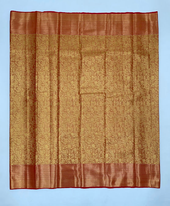 Red Color Pure Kanchi Silk Work Saree In Tempe
