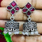 Rani Pink Colored Oxidized Earrings For Women Near Me