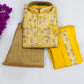 Graceful Yellow Ethnic Kids Dhoti Kurta With Jacket & Pajama Pants In Happy Jack