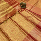 Red Color Pure Kanchi Silk With Gold Zari Work Saree In Suncity