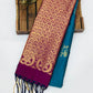 Elegant Peacock Green Colored Art Silk With Contrast Border Royal Look Saree  Near Me