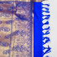 Floral Motifs Art Silk Saree With Blue Blouse In Yuma