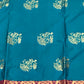 Peacock Green Colored Art Silk With Contrast Border Royal Look Saree In Skull Valley
