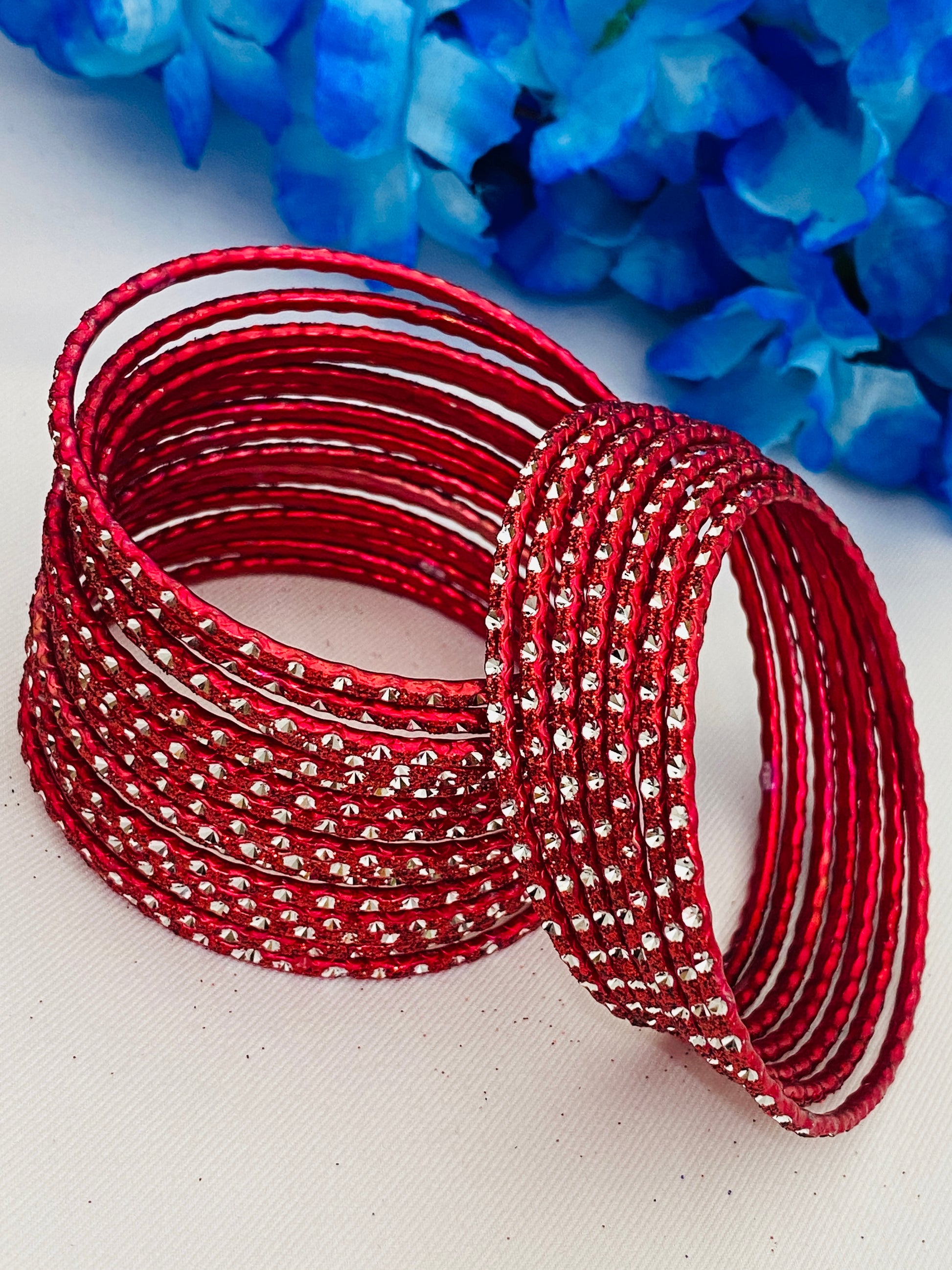 Red Color Bangle Set For Women In USA