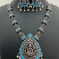 Oxidized necklace With Earrings in USA