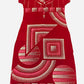 Attractive Red Color Geometric Designed Night Wear Near Me