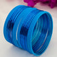 Beautiful Wedding Plain Metal Bangle Set USA