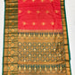 Alluring Pink With Green Colored Art Silk Saree For Women In Mesa